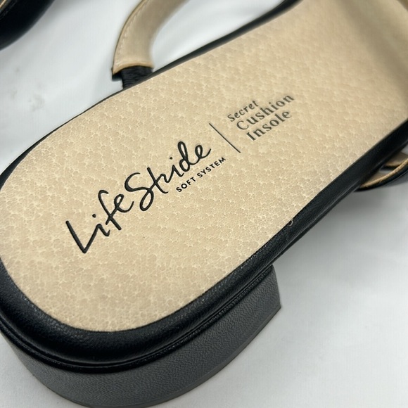 Life Stride Black Jasmine Soft System Strappy Sandals Size 11 New with tags! - Picture 5 of 7